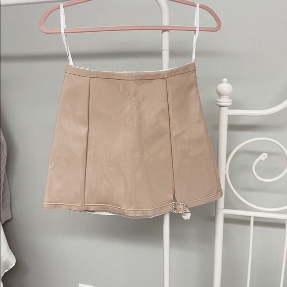 For Love and Lemons High Roller Latex Skirt - Picture 3 of 11